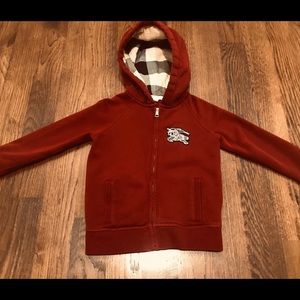 Burberry Kids Boy’s “Hyde” Hooded Sweatshirt (6Y)
